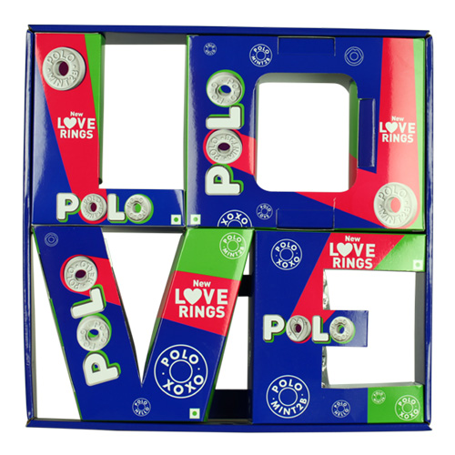 Polo corrugated counter displays