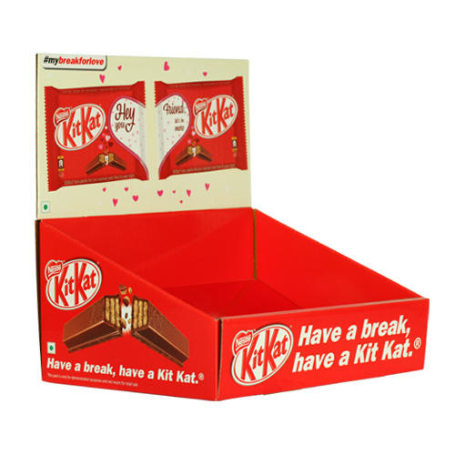 Kitkat Corrugated counter displays